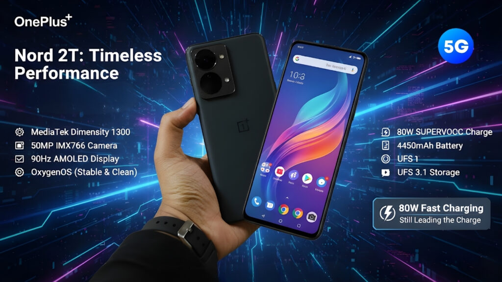 OnePlus Nord 2T Launch With 120Hz AMOLED display and 50MP Sony IMX766 Camera